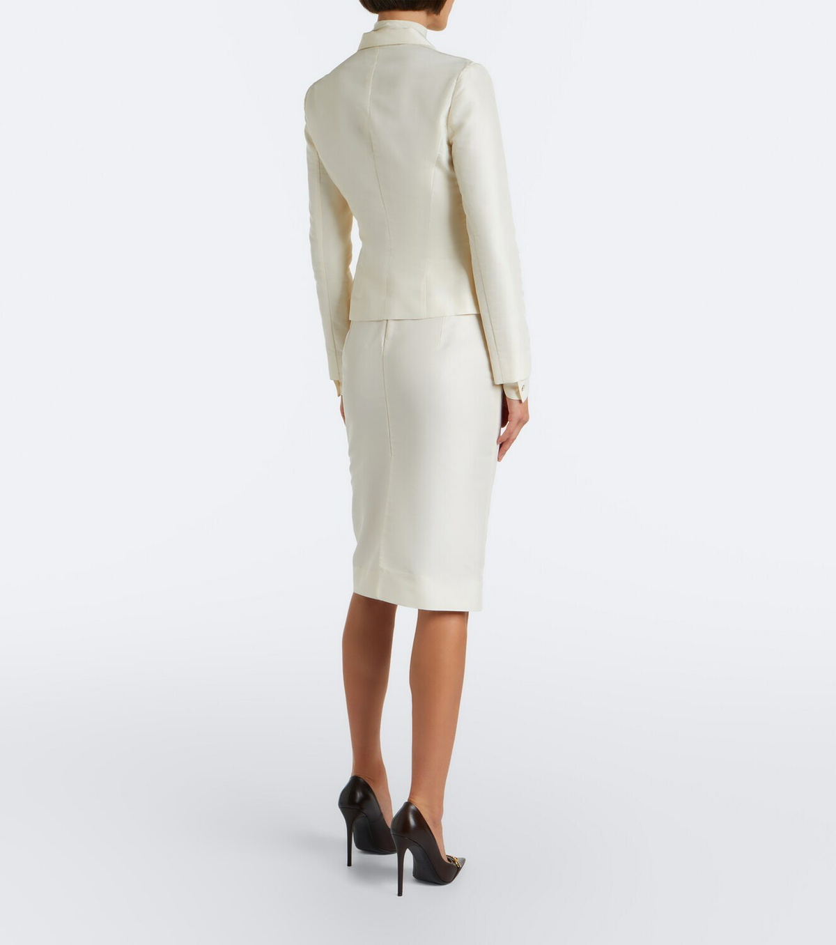 Gucci Silk faille pencil skirt
