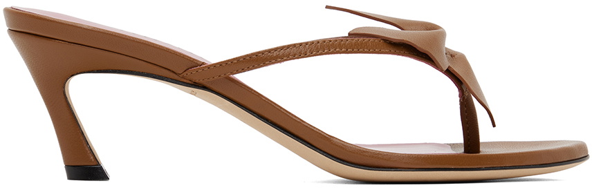 Blumarine Brown Butterfly 119 Heeled Sandals