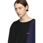 Facetasm Black Colorblock Sweatshirt