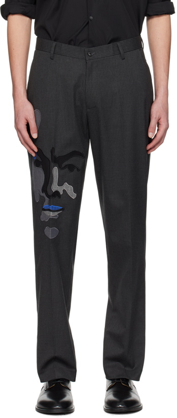 Photo: KidSuper Gray Face Trousers