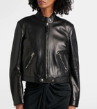 Tom Ford Cropped leather biker jacket