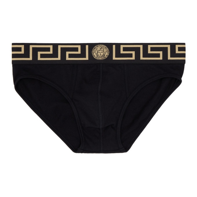 Photo: Versace Underwear Two-Pack Black Medusa Briefs