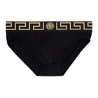 Versace Underwear Two-Pack Black Medusa Briefs