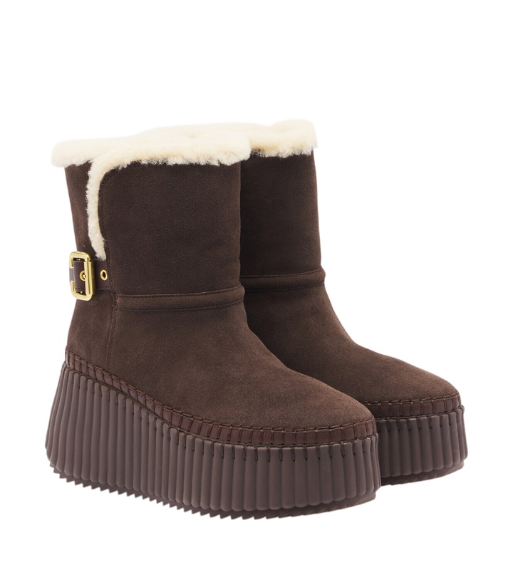 Photo: Chloé Nama suede platform ankle boots