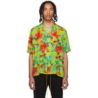 Rhude Green Hawaiian Shirt