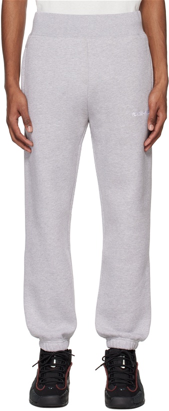 Photo: PLACES+FACES Gray Embroidered Lounge Pants