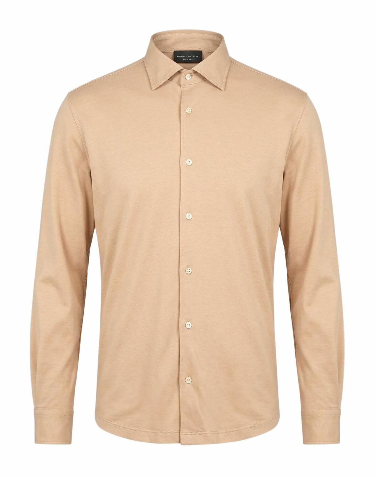 Roberto Collina Mens Shirt Sand