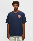 Kenzo Hearts Oversize Tee Blue - Mens - Shortsleeves