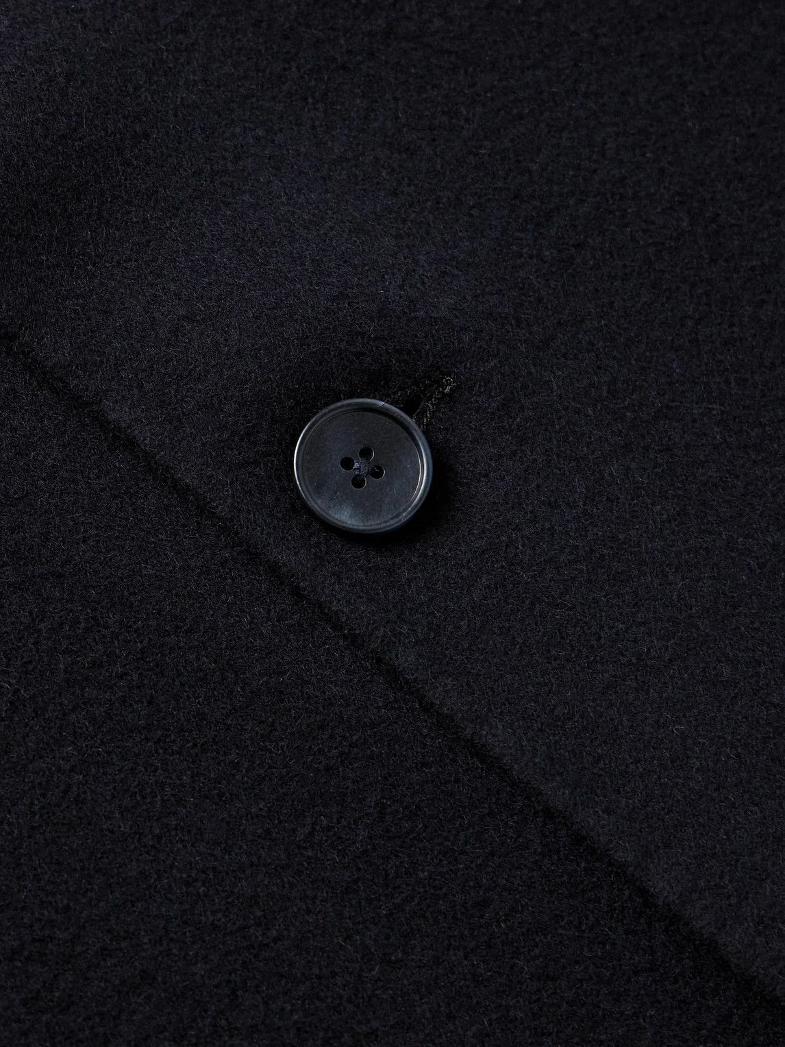 Officine Générale - Hamilton Slim-Fit Wool-Felt Overshirt - Blue