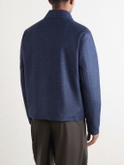 Mr P. - Wool, Silk and Cotton-Blend Blouson Jacket - Blue
