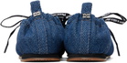 GANNI Navy Sporty Ballerina Flats