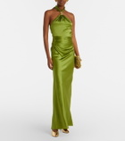 Veronica Beard Izaren silk-blend satin gown
