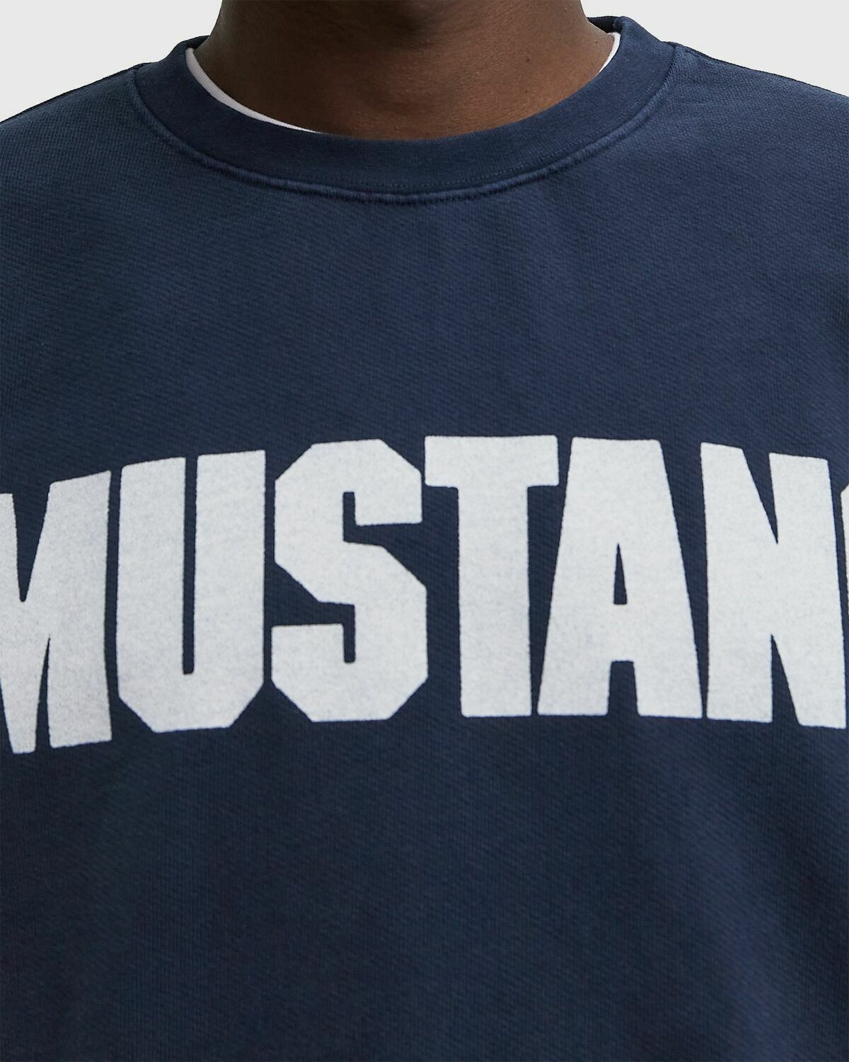 One of these Days MUSTANG CREWNECK Blue Mens Sweatshirt