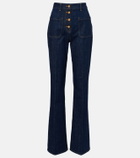 Valentino High-rise flared jeans
