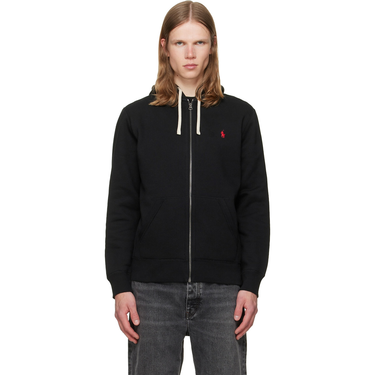 Polo Ralph Lauren Black Fleece Full-Zip Hoodie