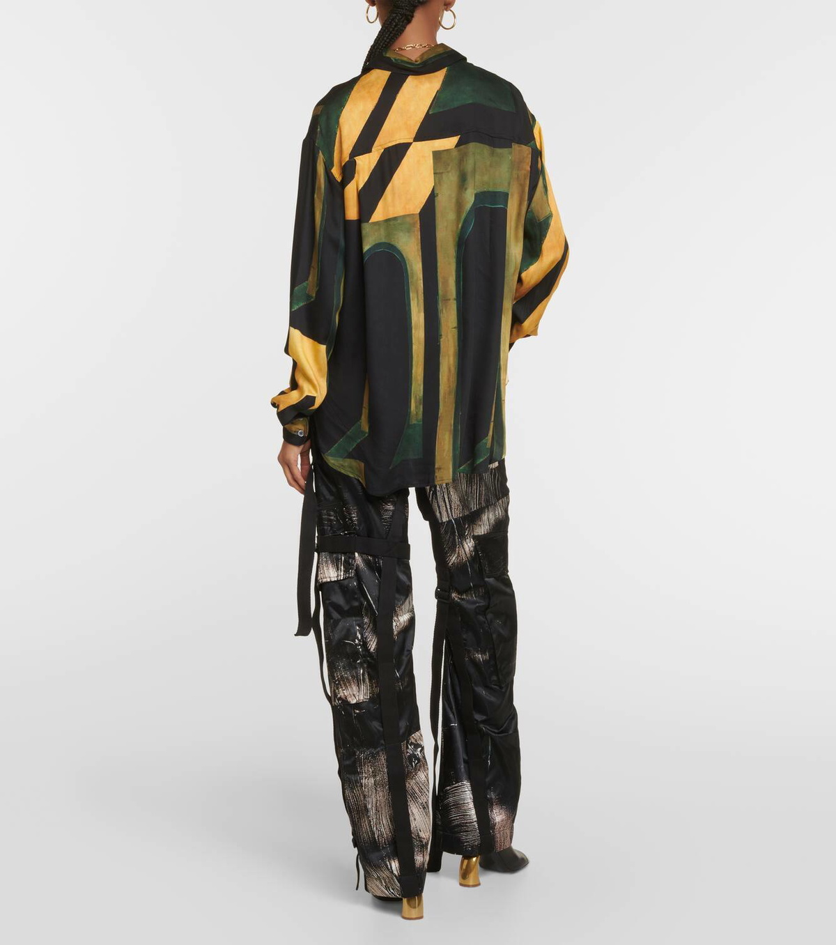 Louisa Ballou Printed oversized shirt