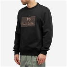 Paul Smith Men's Embroidered Logo Crew Sweat in Black