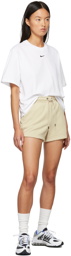 Nike Beige French Terry Sportswear Essential Shorts