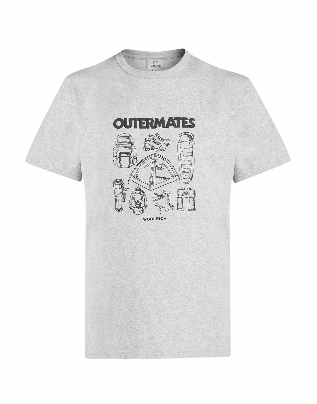 Woolrich Mens T-shirt in Grey