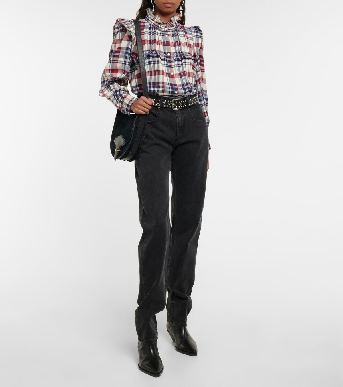 ISABEL MARANT ETOILE チェックシャツ Marant Etoile Idety checked cotton shirt Isabel Marant Etoile