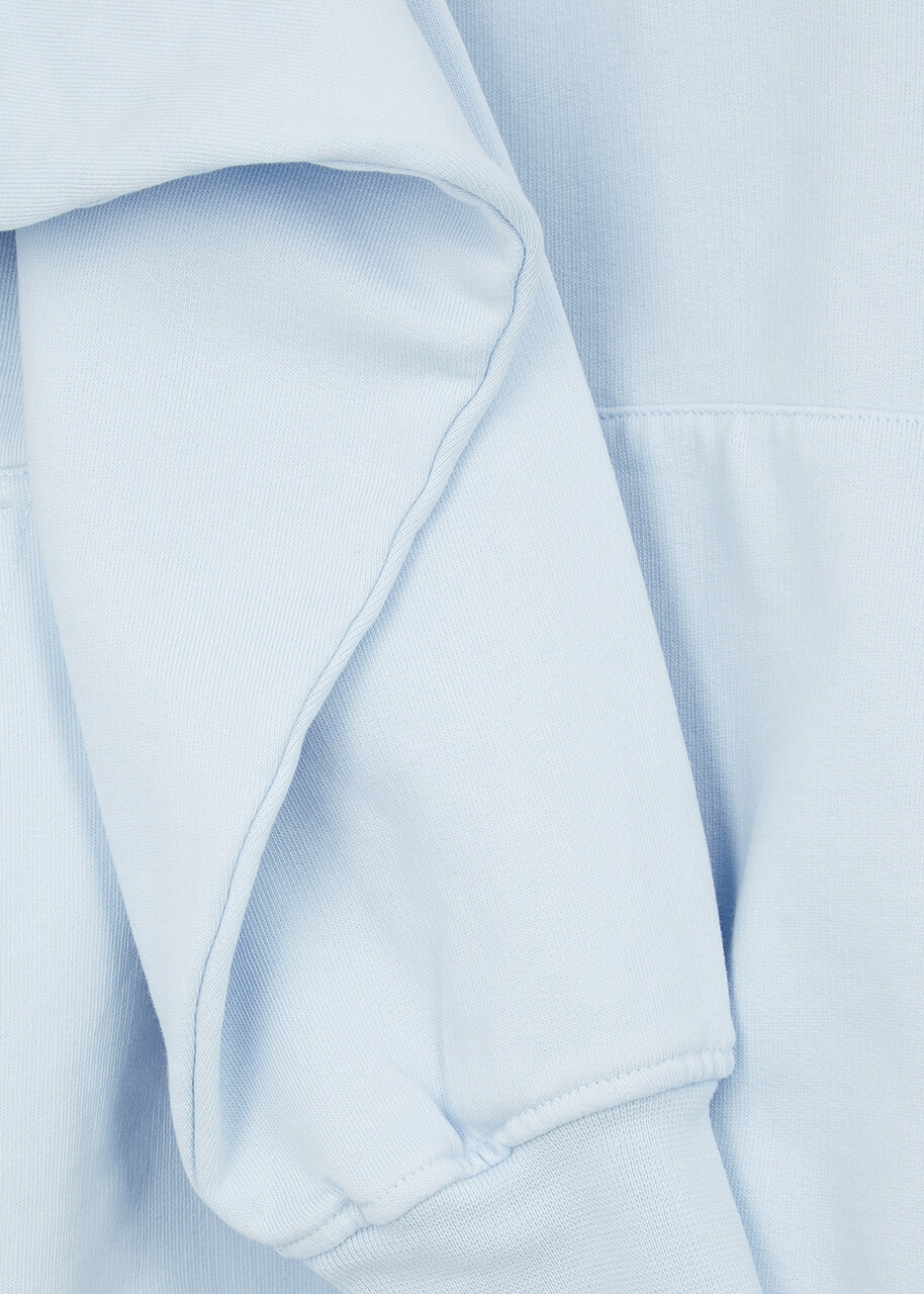 Colorful Standard Hooded Cotton Sweatshirt Light Blue