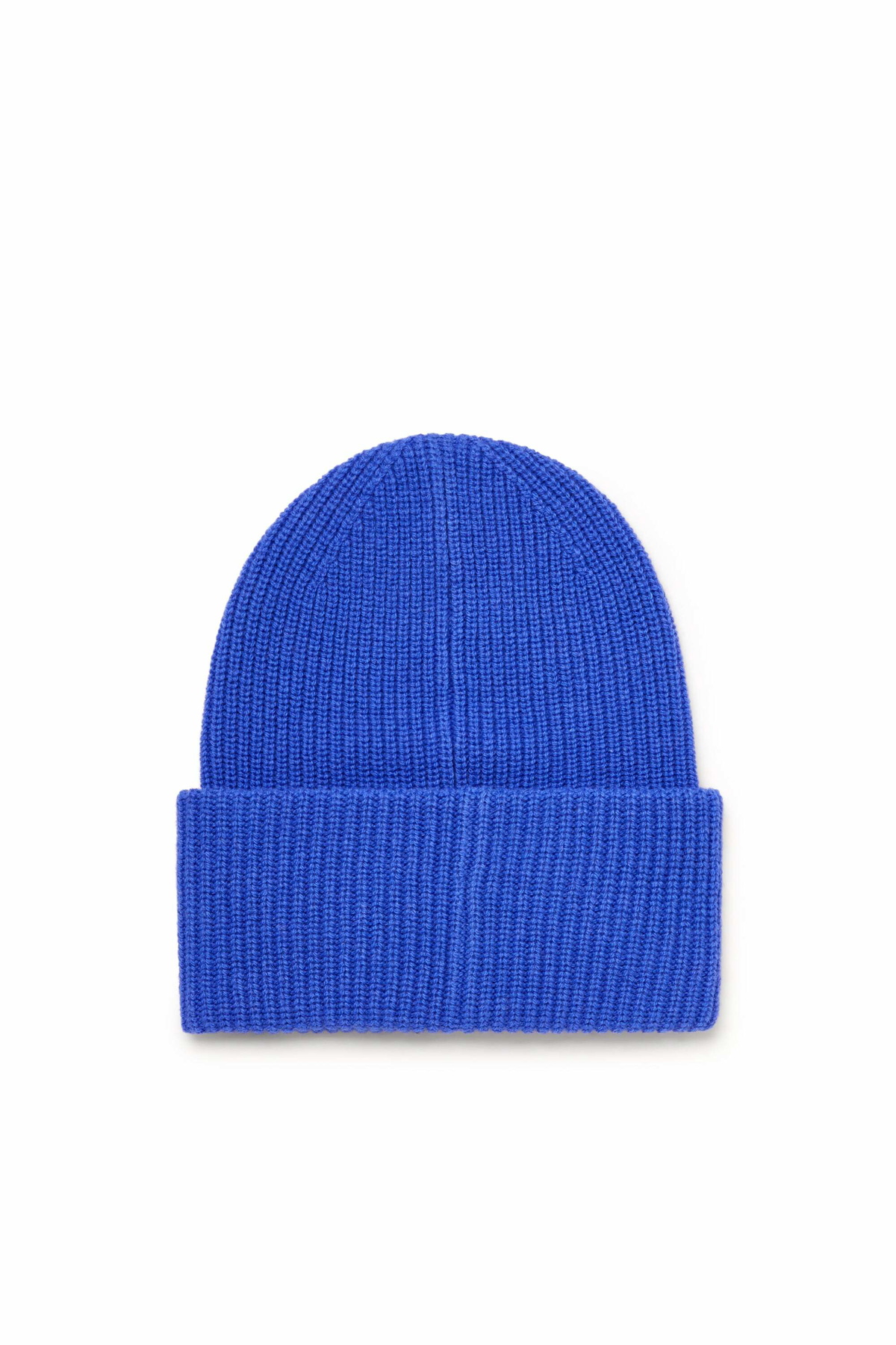 Diesel Wool beanie with logo patches - Knit caps - Unisex - Blue