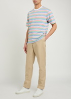 PS Paul Smith Tapered-leg Cotton and Linen-blend Trousers Beige
