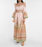 Zimmermann - Kaleidoscope silk and linen gown