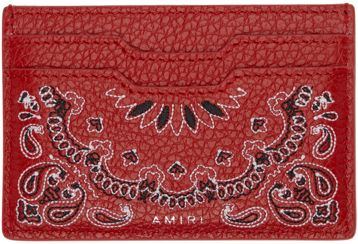 Photo: AMIRI Red Bandana Card Holder