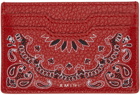 AMIRI Red Bandana Card Holder