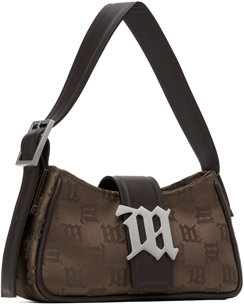 MISBHV Brown Mini Jacquard Shoulder Bag MISBHV