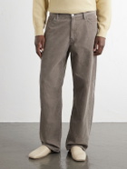 ssstein - Straight-Leg Cotton-Corduroy Trousers - Neutrals