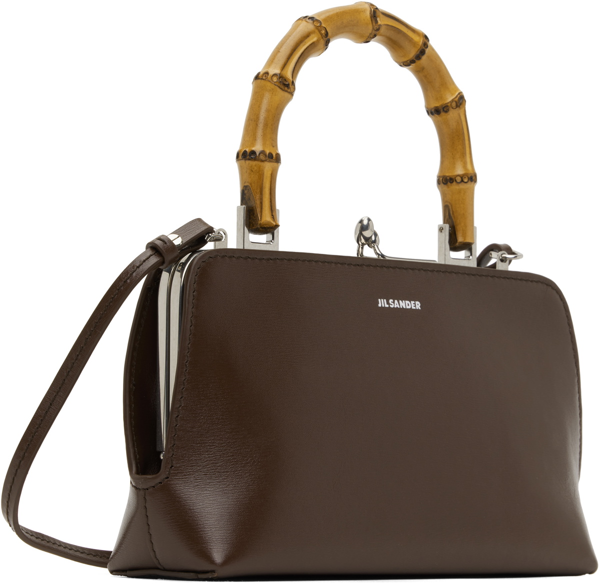 ハンドバッグ Goji Mini Bamboo Purse - Jil Sander - Leather - Burgundy ハンドバッグ Goji Mini Bamboo Purse - Jil Sander - Leather