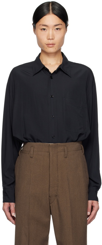 Photo: LEMAIRE Navy Relaxed Shirt