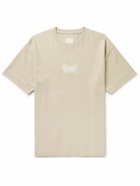 Givenchy - Slim-Fit Logo-Embroidered Cotton-Jersey T-Shirt - Neutrals