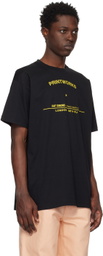 Raf Simons Black 'Printworks Tour' T-Shirt