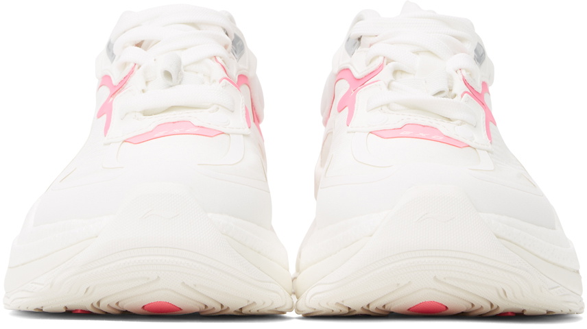 Li-Ning White & Pink EXD Infinity Sneakers