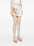 ZIMMERMANN - Floral Print Linen Shorts