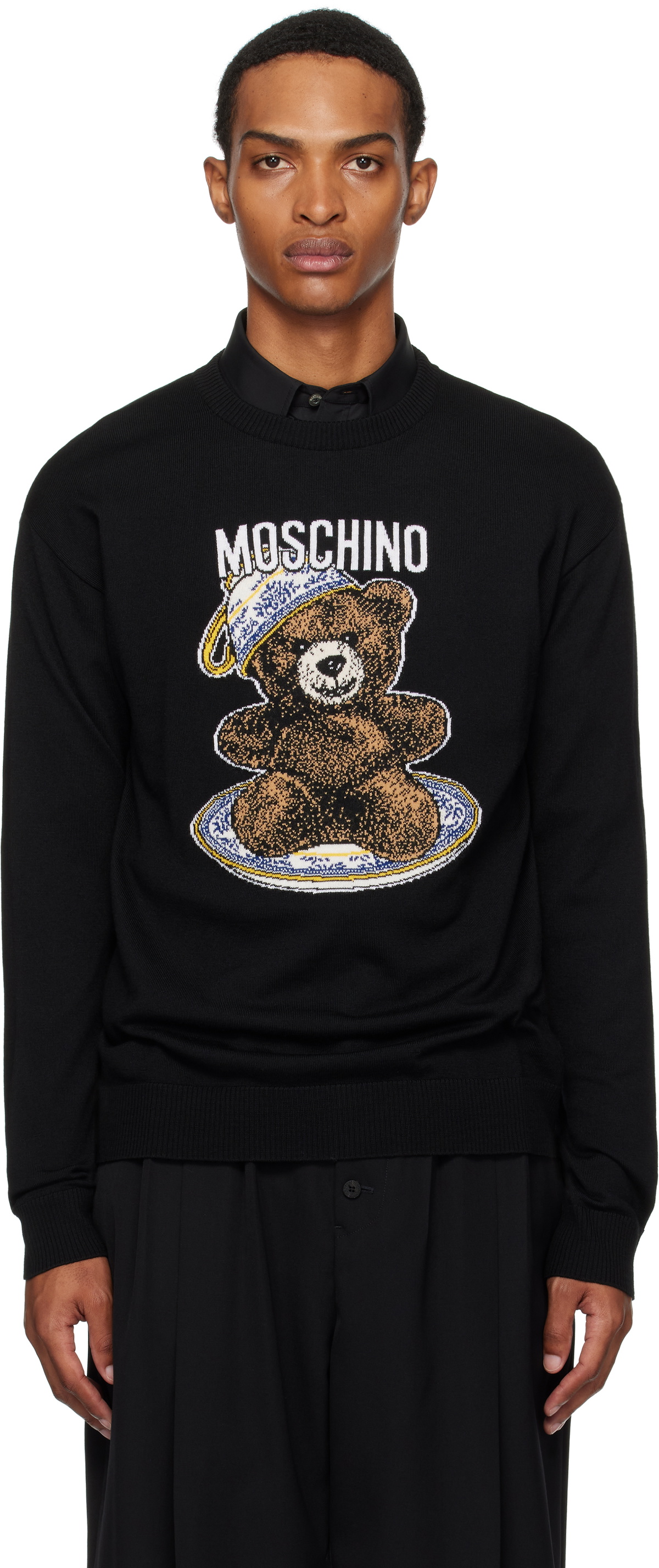 Moschino Black Teddy Sweater