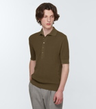 Lardini Knitted cotton polo T-shirt
