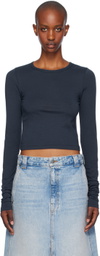 ÉTERNE Navy Long Sleeve Baby T-Shirt