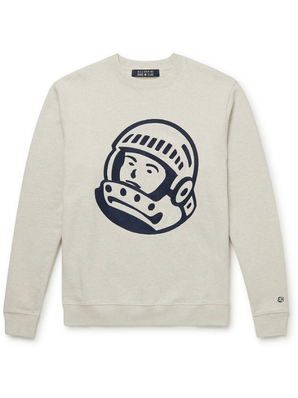 Photo: Billionaire Boys Club - Logo-Embroidered Cotton-Jersey Sweatshirt - Neutrals
