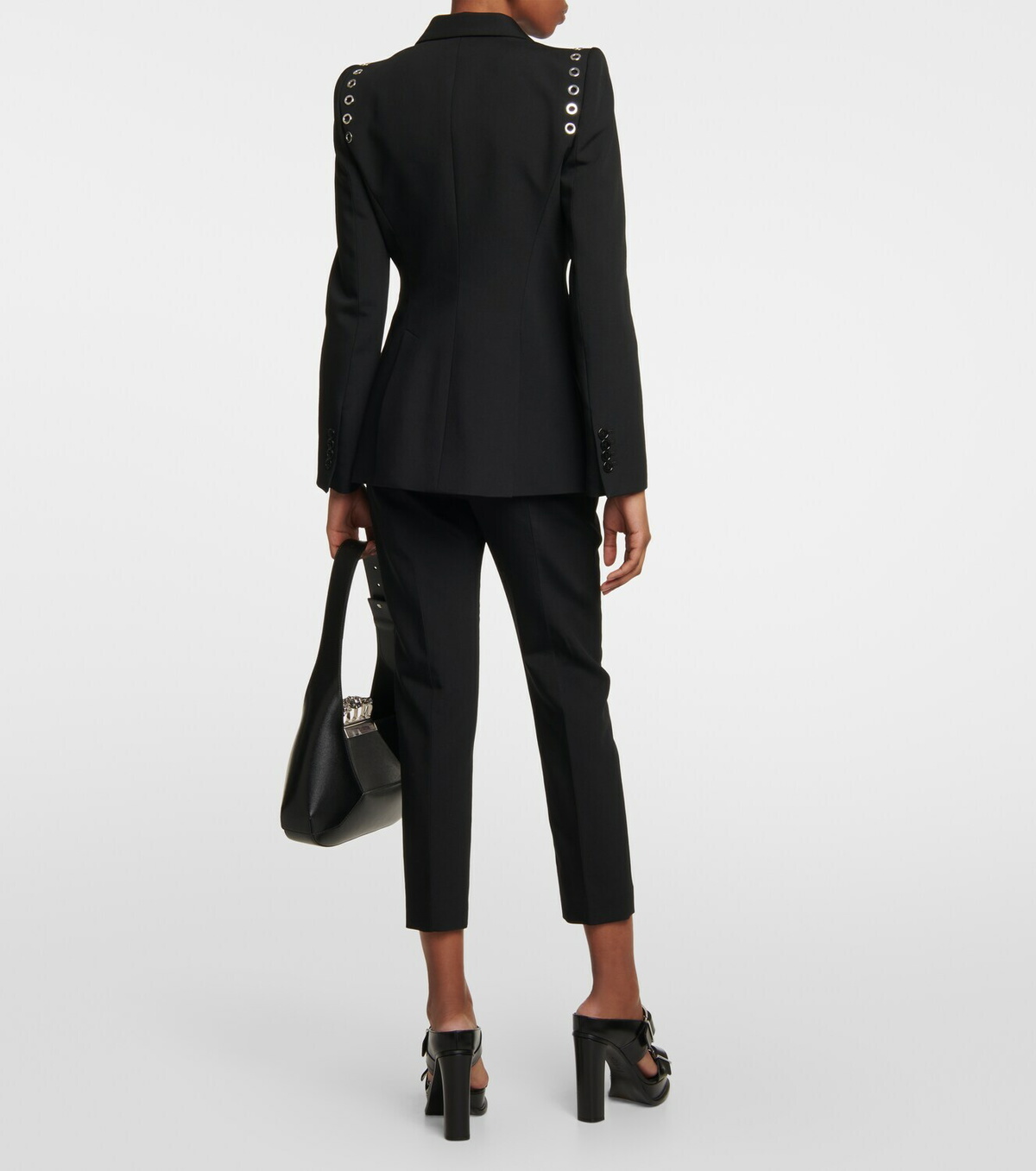 ジャケット Alexander Mcqueen Black Wool Blend Blazer Alexander McQueen Black Wool Blend Blazer | italist, ALWAYS