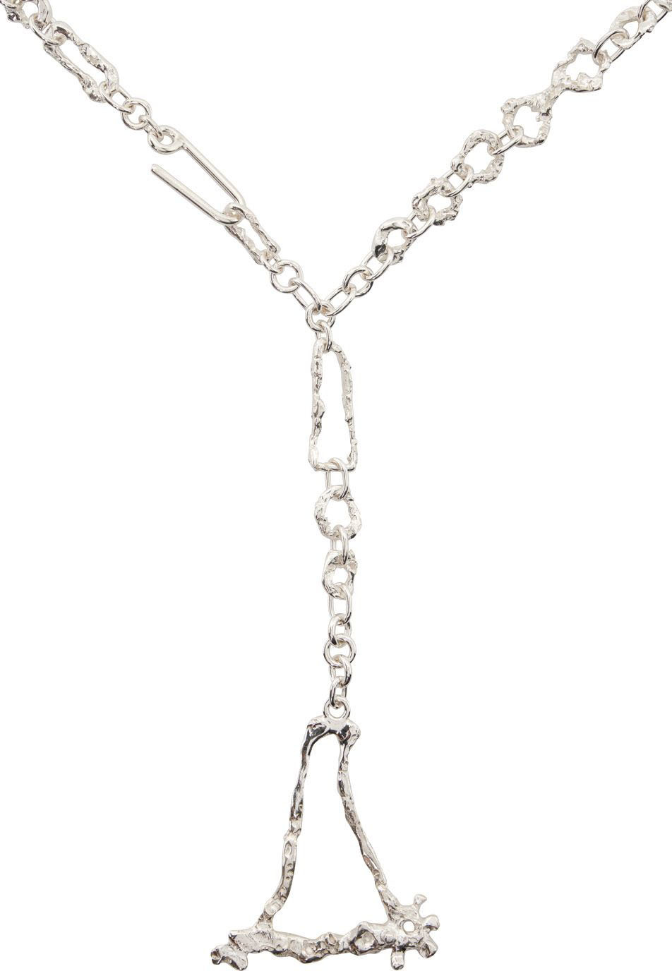 Vasiliki Silver Ouroboros Necklace