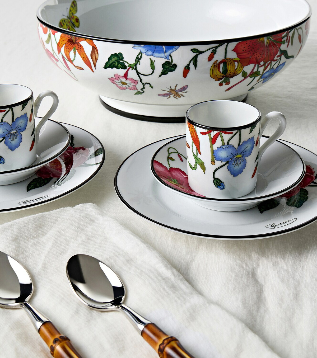 Gucci Gucci Flora set of 2 espresso cups and saucers