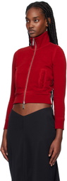 Dsquared2 Red Mini Fit Zipped Sweatshirt