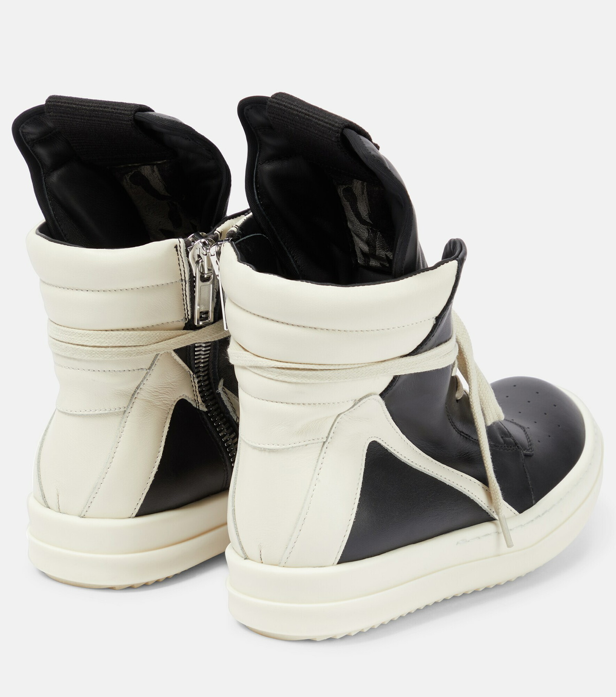 Rick Owens - Geobasket leather high-top sneakers