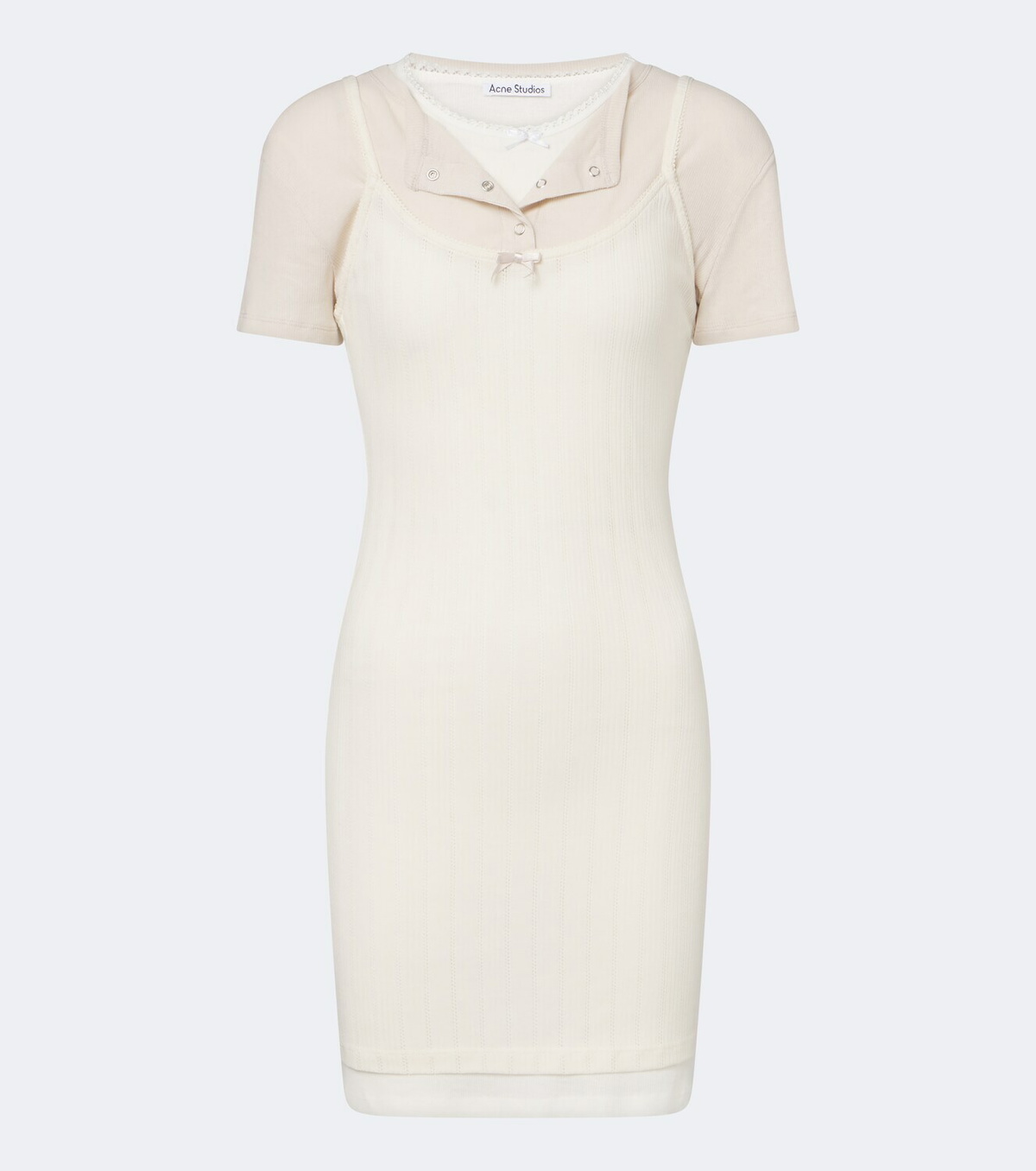 Acne Studios Layered knitted minidress