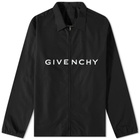 Givenchy Men's Logo Zip Shirt in Black