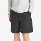 Snow Peak Men's Nylon Tussah 2-Way Shorts in Black